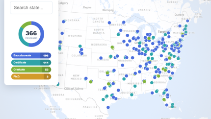 A national map of CFP Board-registered programs