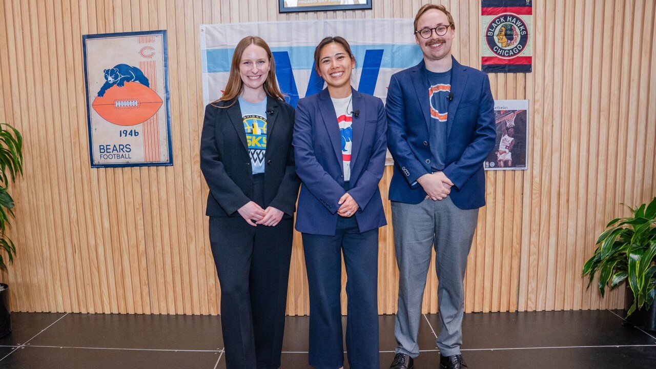 Liz Williams, Christina Tsai and Charlie Schraw