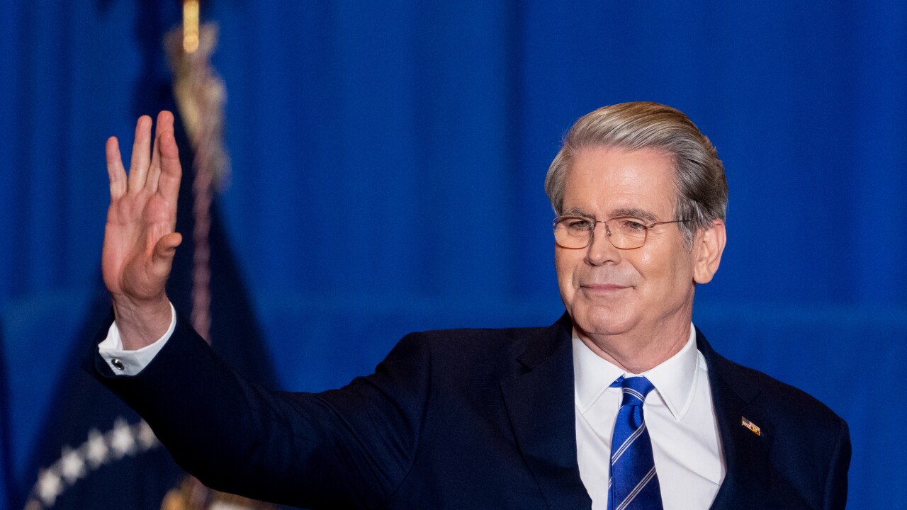 Scott Bessent waving