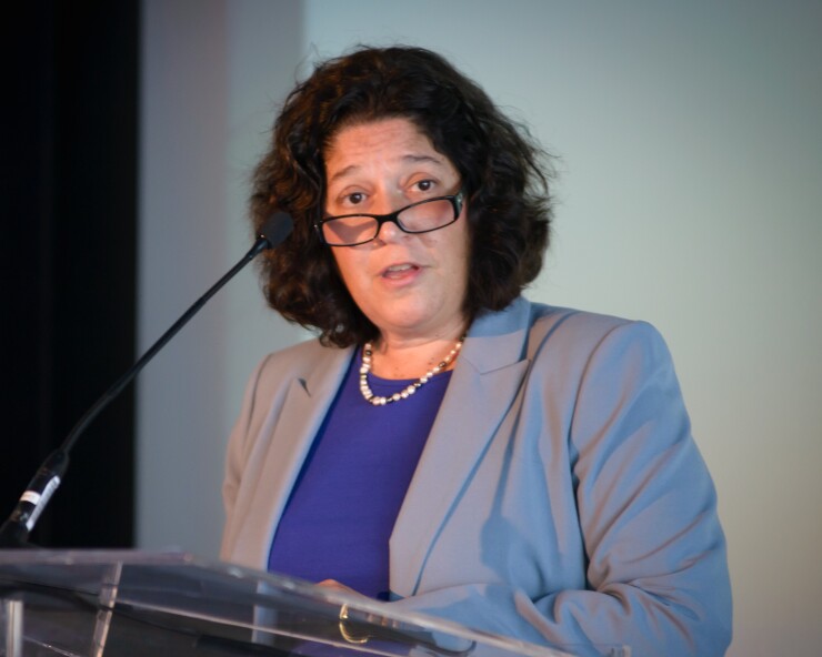 Maria Vullo, head of the New York Department of Financial Services.