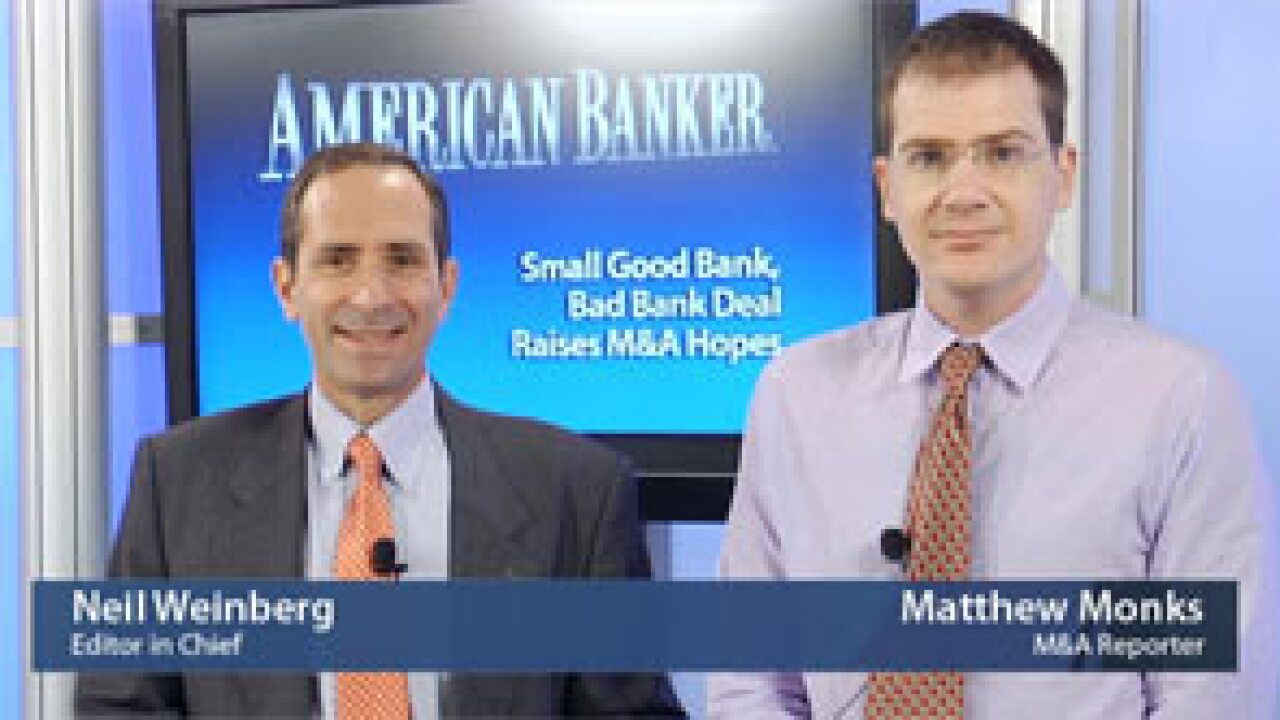 Thumbnail for Video: Small Good Bank, Bad Bank Deal Raises M&A Hopes