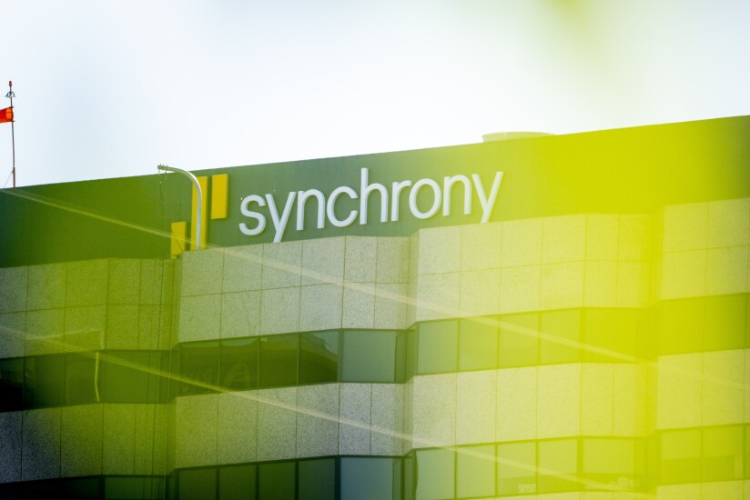 Synchrony office with yellow glow