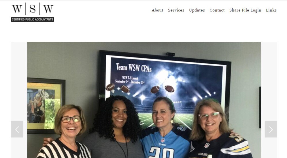 Best Firms 2020 - WSW website