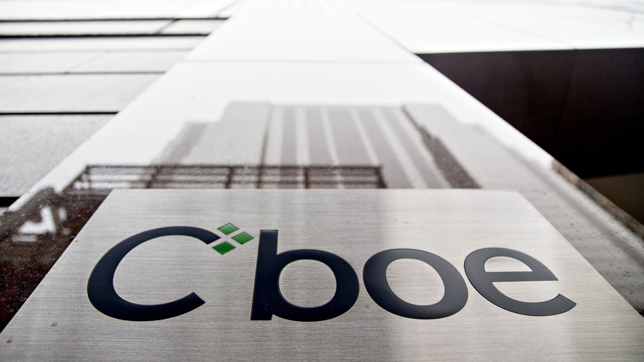 Losses in CBOE’s shares accelerated after news of the investigation broke, declining 1.2%.
