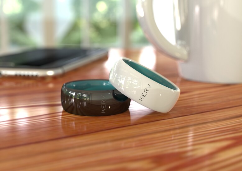 Prototype of Kerv contactless payment rings