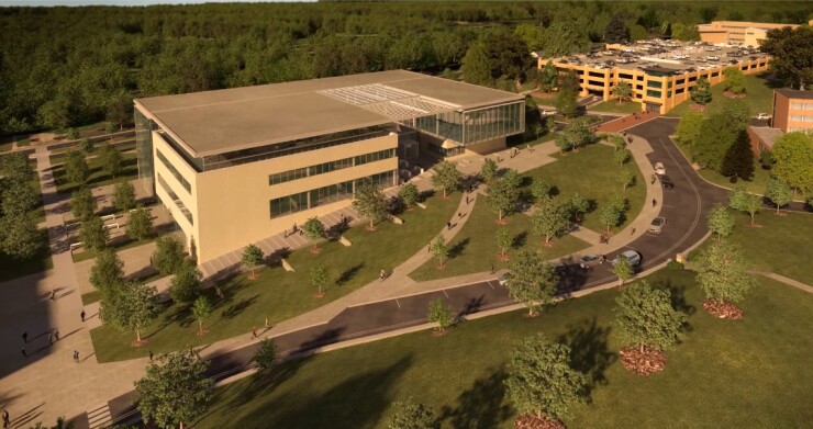 Kent State University Parking Deck Rendering