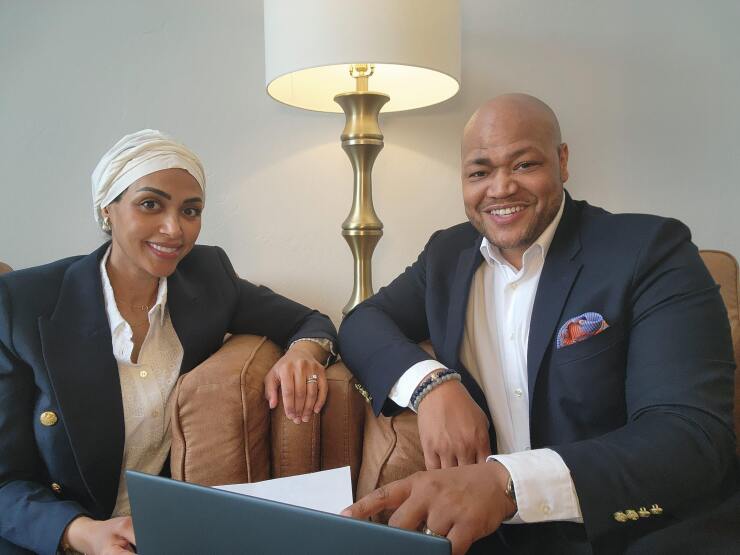 Concurrent Financial Planning founder Preston Cherry and his wife, Managing Partner Eiman Osseilan