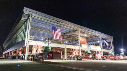 Construction of Terminal F at Dallas Fort Worth International Airport