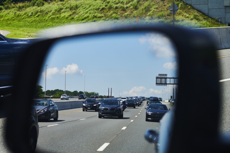 Cars traveling the Garden State Parkway