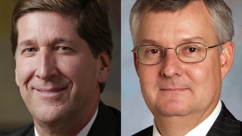 Bruce Van Saun, CEO of Citizens Financial Group, and David Turner, CFO of Regions Financial