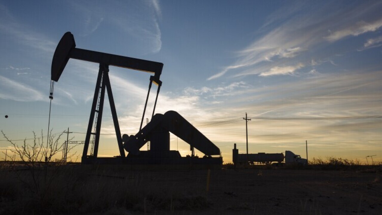 An oil pump jack in the Texas Permian Basin