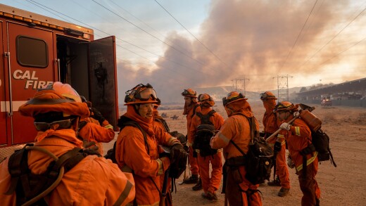 Hughes Fire Explodes North Of LA