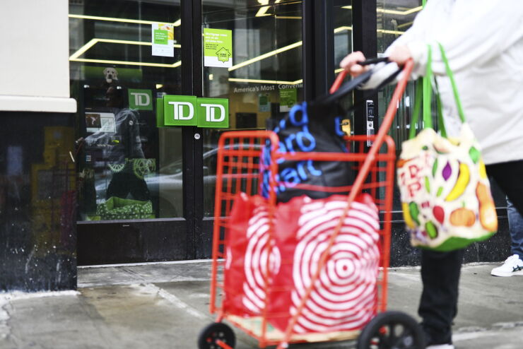 TD bank branch door