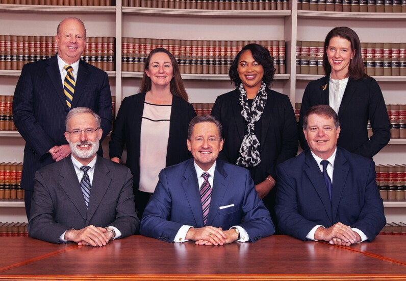 Vice Chancellor Sam Glasscock III, seated to the far right, is presiding over the Preston Hollow Capital LLC litigation against Nuveen Investments.