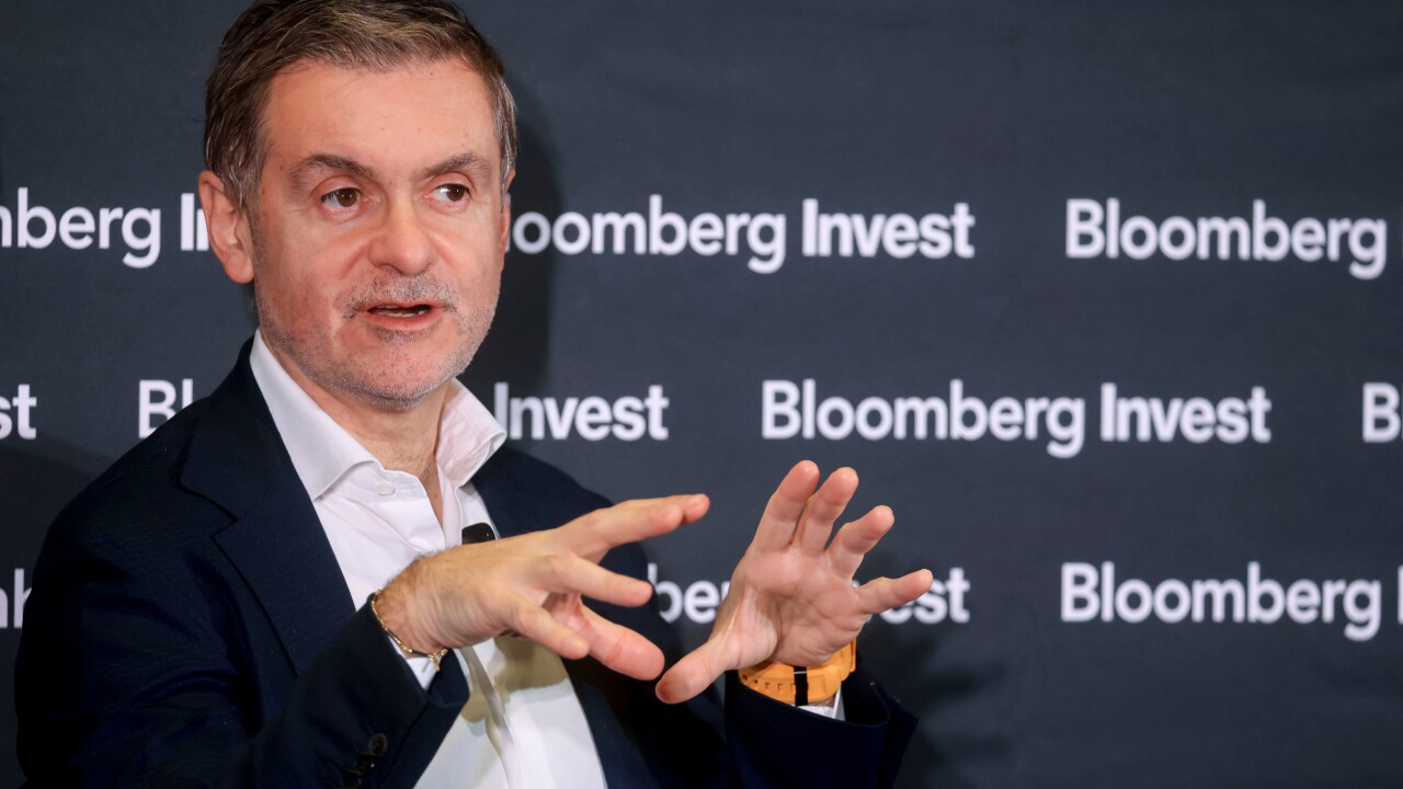 Marco Argenti speaking at a conference