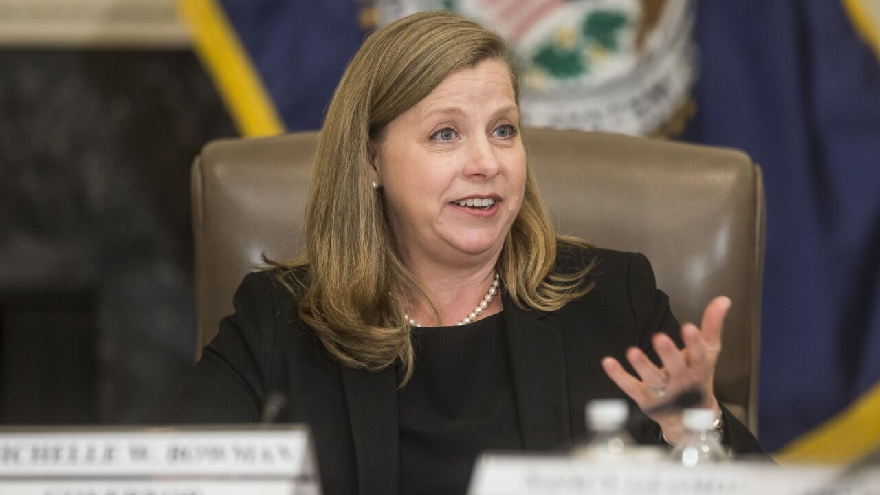 “We must be consistent in how we view similar activities at similar institutions, but our approach must also allow for de novo banks and allow for greater innovation at our nation's banks,” said Federal Reserve Board Gov. Michelle Bowman.