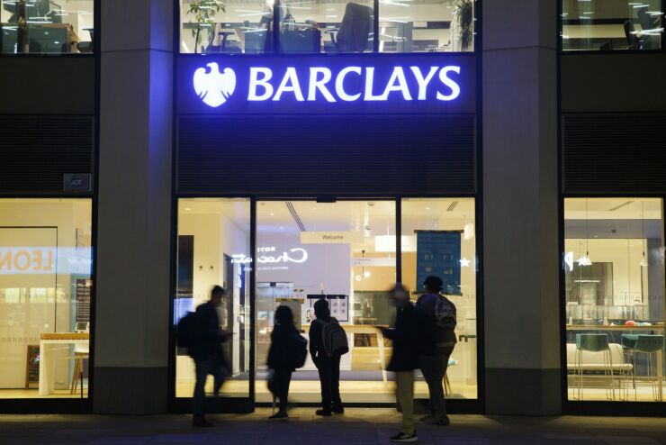 barclays at night