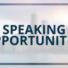 Speaking Opportunities