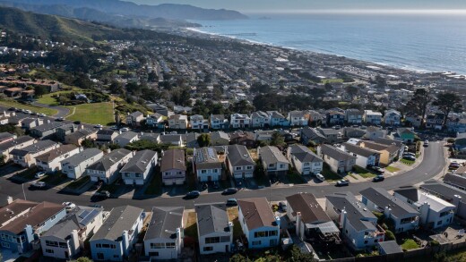 Homes in Pacifica, California.