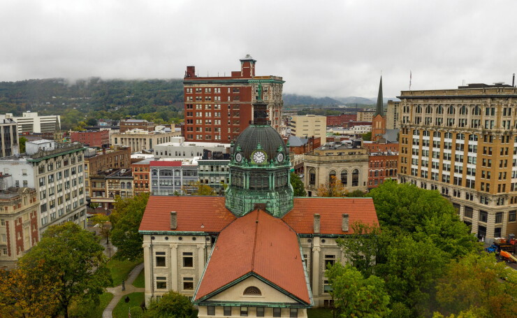 A view of downtown Binghampton, New York