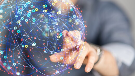 Digital crystal ball or globe