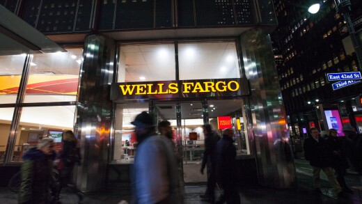 Wells Fargo at night