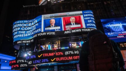 People Attend Watch Parties During 2020 U.S. Presidential Election
