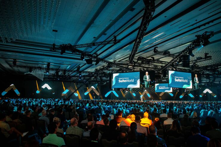 The crowd at NetSuite's annual use conference, SuiteWorld 23