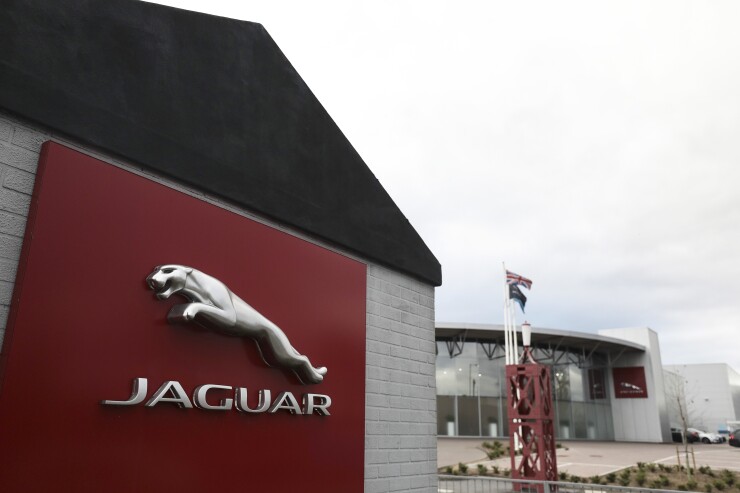A Jaguar car assembly plant