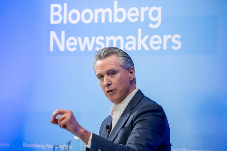 Gavin Newsom, governor of California.