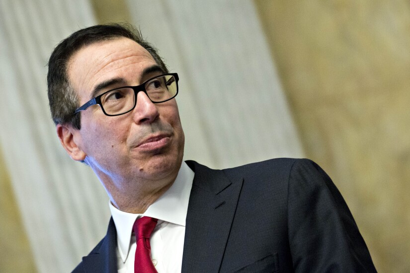 Steven Mnuchin, U.S. Treasury secretary.