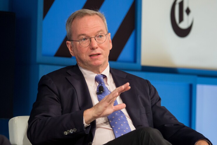 Eric Schmidt, executive chairman of Alphabet Inc.