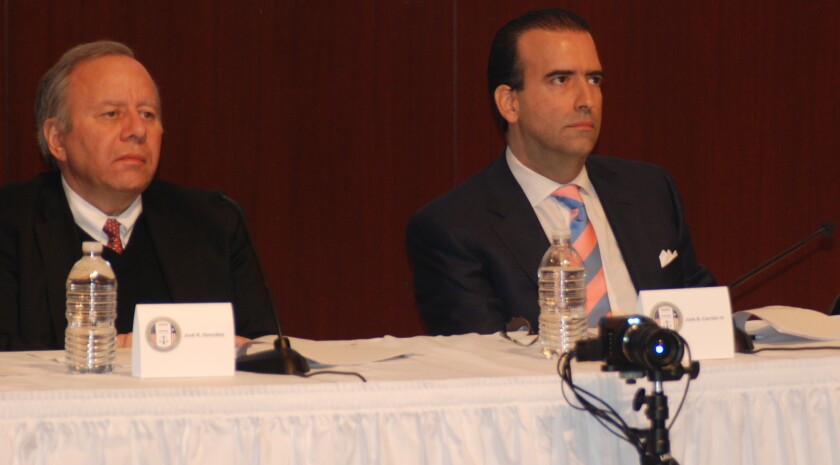 Jose Ramon Gonzalez, Jose Carrion, and Ana Matasantos of Puerto Rico Oversight Board