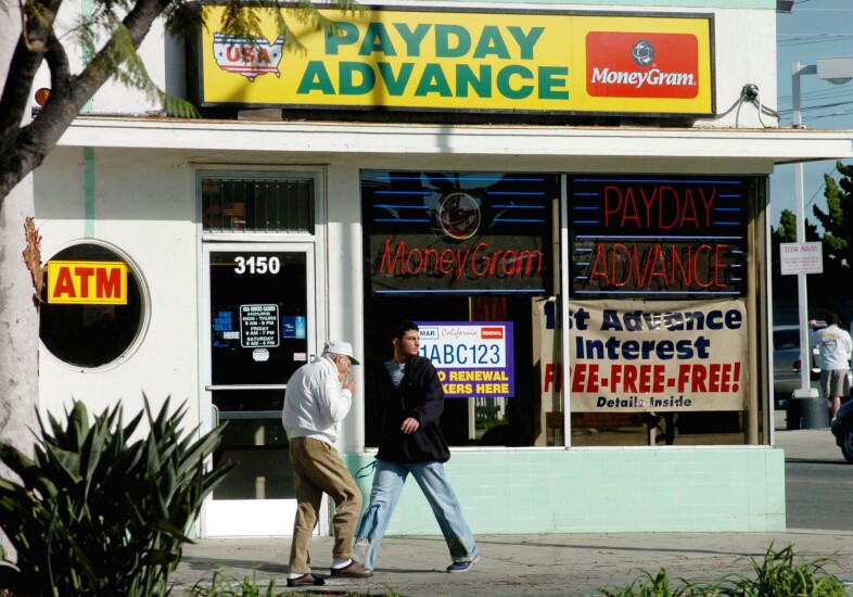 Payday advance storefront