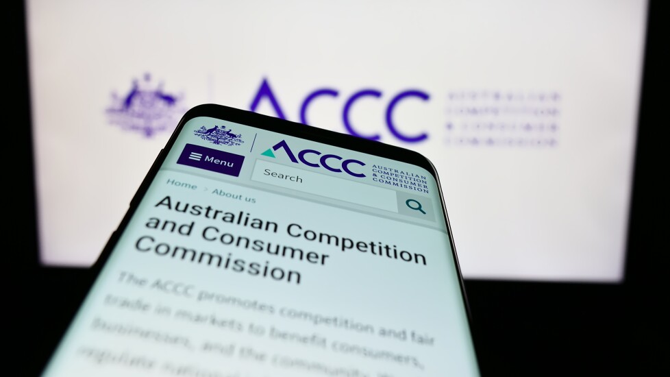 Australia ACCC homepage