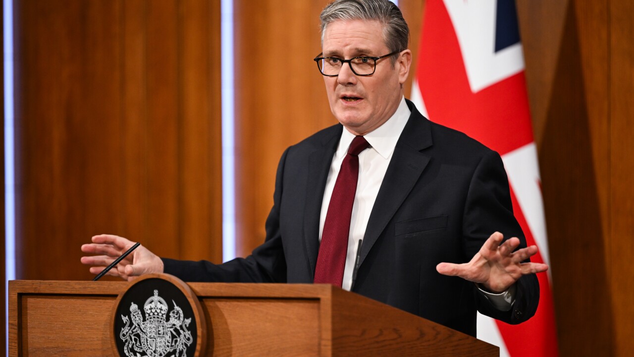 UK prime minister Keir Starmer