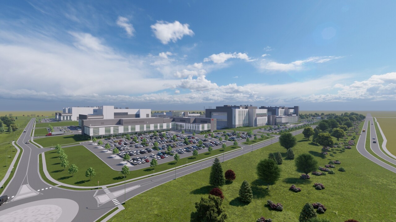 Eli Lilly rendering of Lebanon, Indiana plant