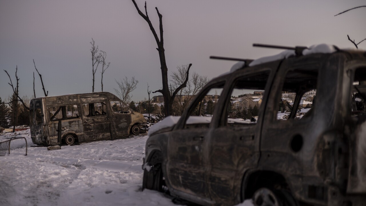 Aftermath of 2021's Marshall Fire in Superior, Colorado.