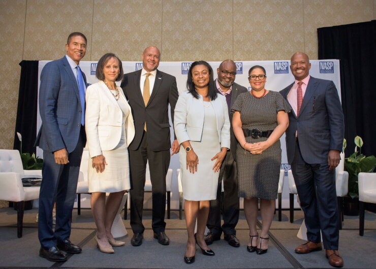 National Association of Securities Professionals members at a recent conference