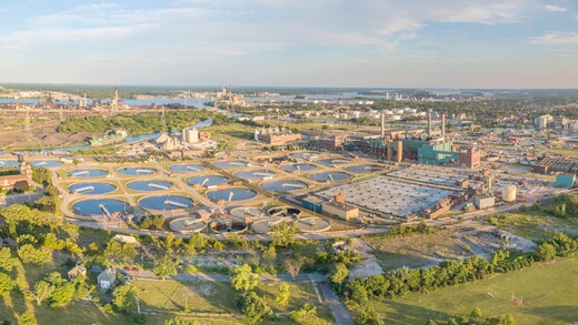 The Great Lakes Water Authority's Water Resource Recovery Facility is the largest single-site wastewater treatment facility in the United States.