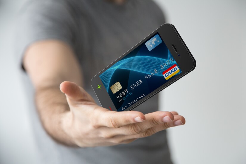 Phone transforms into credit card