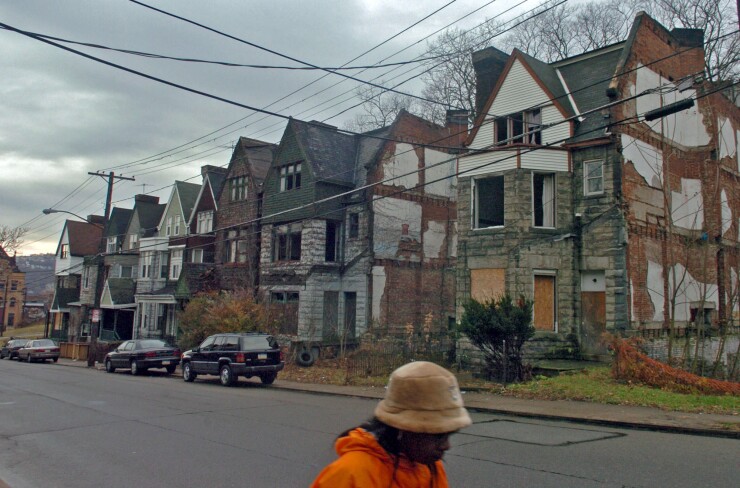 Dinwiddle Street in the Hill District neighbor of Pittsburgh.