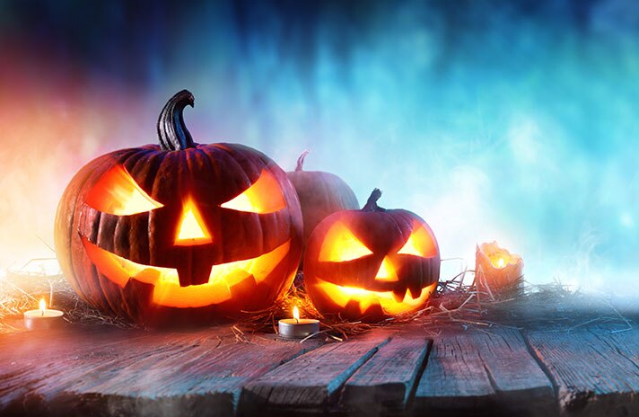 Halloween pumpkins, adobe