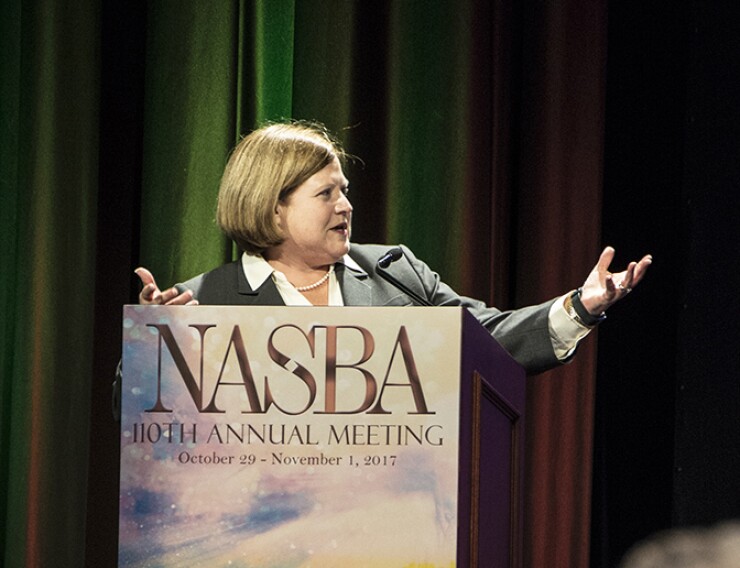 Colleen Conrad of NASBA at their 110th annual meeting