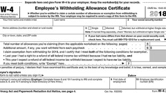 W-4 2018