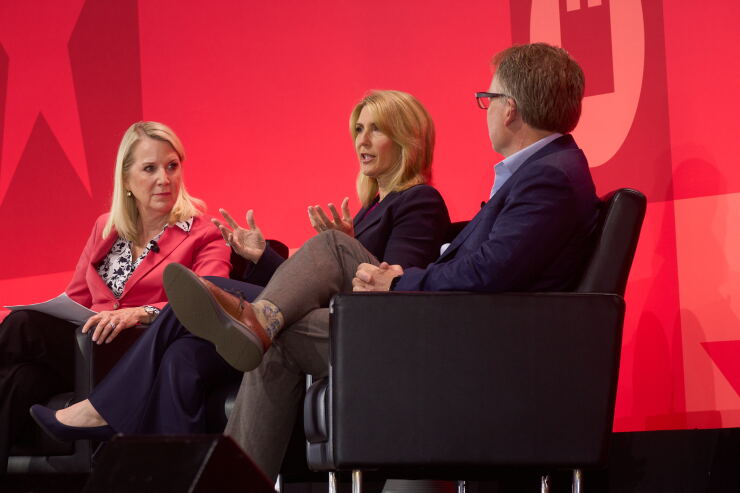 From left to right, Christine Benz of Morningstar, Dana Anspach of Sensible Money and Michael Finke of The American College of Financial Services spoke at this week's Morningstar conference in Chicago in a keynote panel on how to plan for the biggest potential shocks to retirement plans.