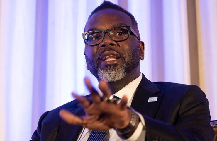 Chicago Mayor Brandon Johnson