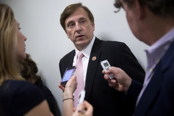 John Fleming, Louisiana State Treasurer, takes questions from reporters when a Republican Congressman in 2014