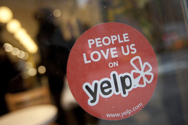 Yelp sticker