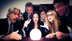 Crystal ball forecasting concept